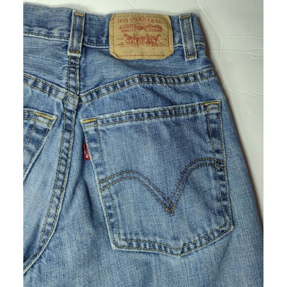 Levi's 569 Loose Straight Jeans Boys Size 23 x 25 Medium Wash Blue - Picture 5 of 7